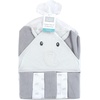 image:imageHudson Baby Unisex Baby Hooded Towel and Five Washcloths Gray Pink Elephant One SizeGray Elephant