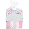 image:imageHudson Baby Unisex Baby Hooded Towel and Five Washcloths Gray Pink Elephant One SizePink Dots Pretty Elephant