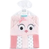 image:imageHudson Baby Unisex Baby Hooded Towel and Five Washcloths Gray Pink Elephant One SizePink Owl