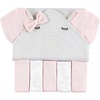 image:imageHudson Baby Unisex Baby Hooded Towel and Five Washcloths Gray Pink Elephant One SizeGray Pink Elephant