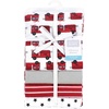 image:imageHudson Baby Unisex Baby Cotton Polyester Flannel Receiving Blankets 4Pack Wispy Wild Flower Bunny One SizeFire Truck