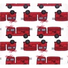 image:imageHudson Baby Unisex Baby Cotton Polyester Flannel Receiving Blankets 4Pack Wispy Wild Flower Bunny One SizeFire Truck