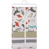 image:imageHudson Baby Unisex Baby Cotton Polyester Flannel Receiving Blankets 4Pack Wispy Wild Flower Bunny One SizeMulti Color Dino