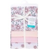 image:imageHudson Baby Unisex Baby Cotton Polyester Flannel Receiving Blankets 4Pack Wispy Wild Flower Bunny One SizePink Mint Floral