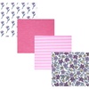 image:imageHudson Baby Unisex Baby Cotton Polyester Flannel Receiving Blankets 4Pack Wispy Wild Flower Bunny One SizeBegonia Pink Floral