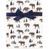 image:imageHudson Baby Unisex Baby Quilted MultiPurpose Swaddle Receiving Stroller Blanket Moose Bear 1Pack One SizeMoose Bear 1pack
