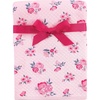 image:imageHudson Baby Unisex Baby Quilted MultiPurpose Swaddle Receiving Stroller Blanket Moose Bear 1Pack One SizePink Navy Floral 1pack