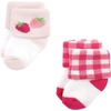 image:imageHudson Baby Baby 8pack Cotton Rich Newborn and Terry SocksPink Strawberry