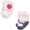 image:imageHudson Baby Baby 8pack Cotton Rich Newborn and Terry SocksPink Strawberry