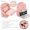 image:imageHudson Baby Unisex Baby Premium Diaper Bag Backpack and Changing Pad Red One SizeBlush