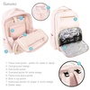 image:imageHudson Baby Unisex Baby Premium Diaper Bag Backpack and Changing Pad Red One SizePowder Pink