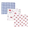 image:imageHudson Baby Unisex Baby Cotton Muslin Swaddle Blankets Blue Sheep 2PackBoy Farm Animals