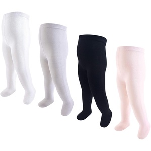 image:imageHudson Baby Girls Cotton Tights 4 PackLight Pink Black
