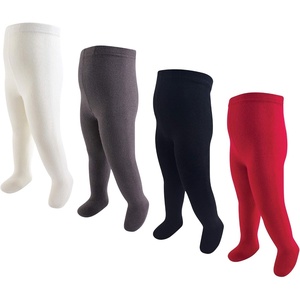 image:imageHudson Baby Girls Cotton Tights 4 PackRed Navy