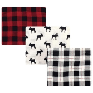image:imageHudson Baby Unisex Baby Cotton Muslin Swaddle Blankets Blue Sheep 2PackMoose