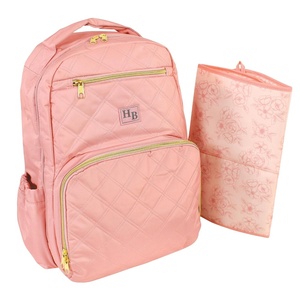 image:imageHudson Baby Unisex Baby Premium Diaper Bag Backpack and Changing Pad Red One SizeBlush