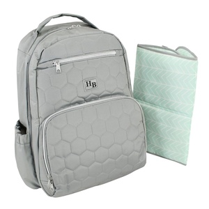image:imageHudson Baby Unisex Baby Premium Diaper Bag Backpack and Changing Pad Red One SizeGray