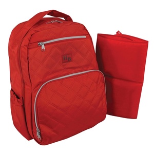 image:imageHudson Baby Unisex Baby Premium Diaper Bag Backpack and Changing Pad Red One SizeRed