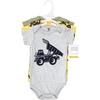 image:imageHudson Baby Cotton Bodysuits 3PackConstruction Trucks