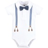image:imageHudson Baby Cotton Bodysuits 3PackGentleman Bear Suspender