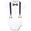 image:imageHudson Baby Cotton Bodysuits 3PackGood Looks Bow Tie