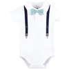 image:imageHudson Baby Cotton Bodysuits 3PackMint Navy Cuter Version