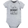 image:imageHudson Baby Cotton Bodysuits 3PackMom Dad Moon Back