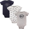 image:imageHudson Baby Cotton Bodysuits 3PackAviation