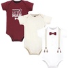 Burgundy Beige Suspender
