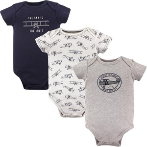 image:imageHudson Baby Cotton Bodysuits 3PackAviation