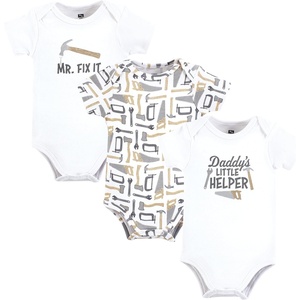 image:imageHudson Baby Cotton Bodysuits 3PackDaddys Helper Tools