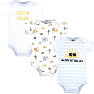 image:imageHudson Baby Cotton Bodysuits 3PackHappy Little Guy
