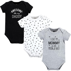 image:imageHudson Baby Cotton Bodysuits 3PackMom Dad Moon Back