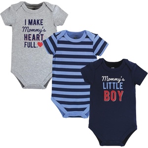image:imageHudson Baby Cotton Bodysuits 3PackMommys Little Boy