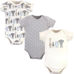 image:imageHudson Baby Cotton Bodysuits 3PackRoyal Safari