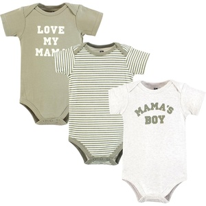 image:imageHudson Baby Cotton Bodysuits 3PackSage Mamas Boy