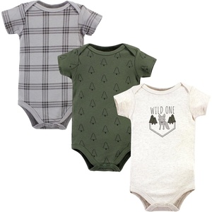 image:imageHudson Baby Cotton Bodysuits 3PackWild One Wolf