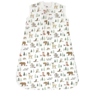 image:imageHudson Baby Unisex Baby Premium Quilted Sleeveless Sleeping Bag and Wearable Blanket Pink Safari 06 MonthsForest Animals