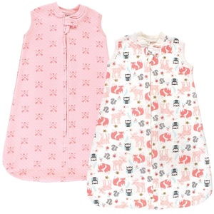 image:imageHudson Baby Unisex Baby Premium Quilted Sleeveless Sleeping Bag and Wearable Blanket Pink Safari 06 MonthsGirl Forest