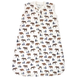 image:imageHudson Baby Unisex Baby Premium Quilted Sleeveless Sleeping Bag and Wearable Blanket Pink Safari 06 MonthsMoose Bear