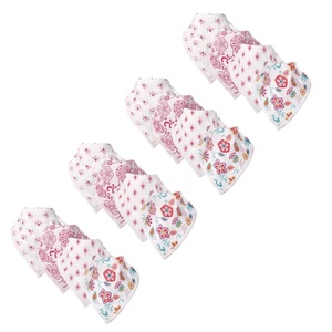image:imageHudson Baby Unisex Baby Muslin Cotton Bandana Bibs Paper Birds 12Pack One SizeFloral 12pack