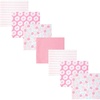 image:imageHudson Baby Unisex Baby Cotton Polyester Flannel Receiving Blankets Bundle 7PackPink Daisies