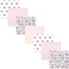 image:imageHudson Baby Unisex Baby Cotton Polyester Flannel Receiving Blankets Bundle 7PackPink Mint Floral
