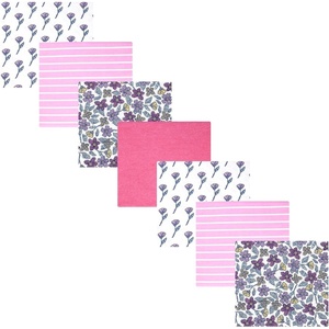 image:imageHudson Baby Unisex Baby Cotton Polyester Flannel Receiving Blankets Bundle 7PackBegonia Pink Floral