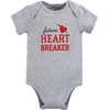 image:imageHudson Baby Unisex Baby Cotton Bodysuits Valentine Heartbreaker 36 Months