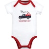 image:imageHudson Baby Unisex Baby Cotton Bodysuits Valentine Truck 912 Months