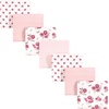 image:imageHudson Baby Unisex Baby Cotton Flannel Receiving Blankets Bundle Rocket Ship One SizeCream Rose