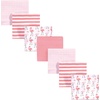 image:imageHudson Baby Unisex Baby Cotton Flannel Receiving Blankets Bundle Rocket Ship One SizeFlamingos