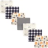 image:imageHudson Baby Unisex Baby Cotton Flannel Receiving Blankets Bundle Rocket Ship One SizeForest