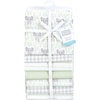 image:imageHudson Baby Unisex Baby Cotton Flannel Receiving Blankets Bundle Rocket Ship One SizeLeafy Elephant
